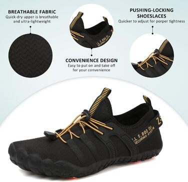 Шкарпетки-тапочки для плавання Ziitop: Шкарпетки для води для жінок та чоловіків, Шкарпетки для плавання, Шкарпетки для серфінгу, для йоги, туризму, басейну (36-46 EU)