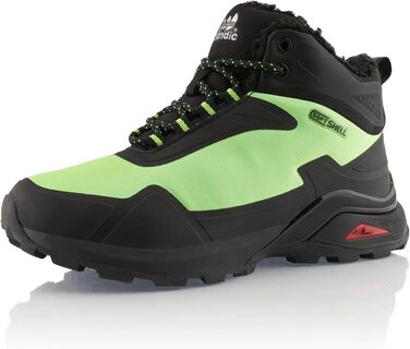Черевики для піших прогулянок для жінок та чоловіків, теплі, з підкладкою, трекінгові черевики 44 EU, чорно-зелені