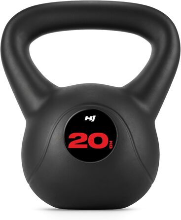 Кетлбел Hop-Sport 4-20 кг з пластику: для ефективних тренувань вдома, ергономічні ручки, обладнання для домашнього фітнесу