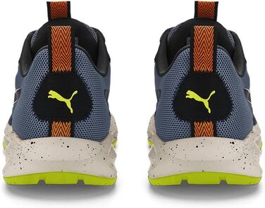 Кросівки Puma Unisex Twitch Runner Trail для трейлраннінгу (45 EU, Evening Sky Orange Brick Puma Black)