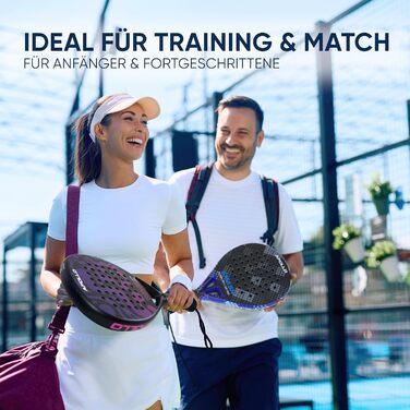 Ракетка для паделу Apollo Padelschläger 3K Carbon (унісекс, для початківців та професіоналів, зелений)