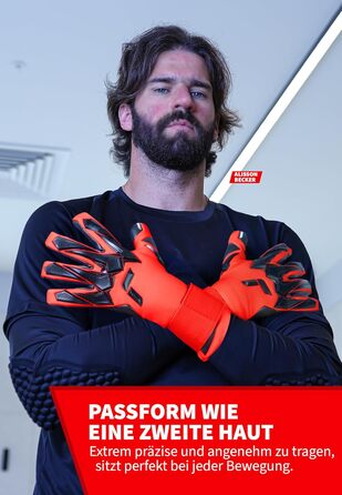 Воротарські рукавиці Reusch Profi Raptor Pro червоно-чорні, розмір 7-11 | професійний хват, 4мм піна, для тренувань та ігор на траві та штучних покриттях