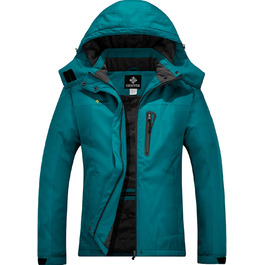 Жіноча лижна куртка GEMYSE: водонепроникна, вітронепроникна, з флісовою підкладкою, для активного відпочинку, колір: блакитний