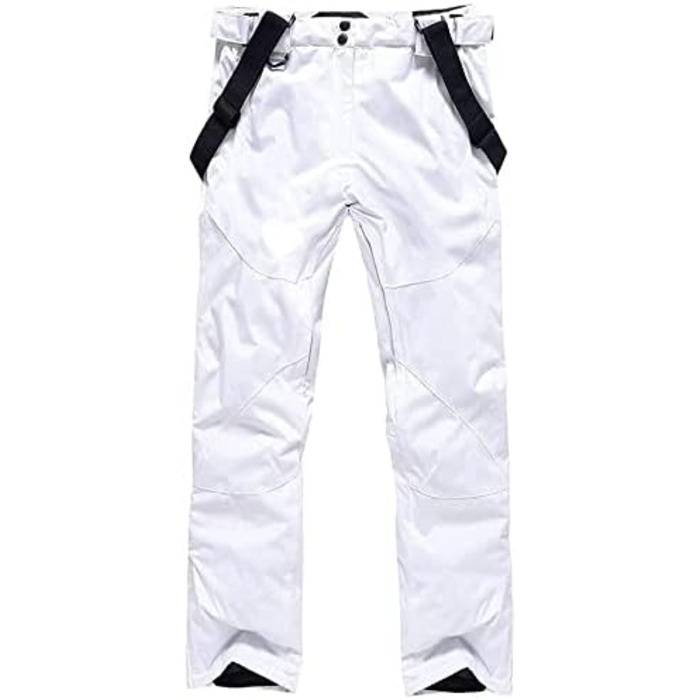 WOWULOVELY Зимовий комбінезон для чоловіків. Водонепроникний, вітронепроникний комплект куртки та штанів. Ізольований костюм для сноуборду та катання на лижах, білий, розмір 3