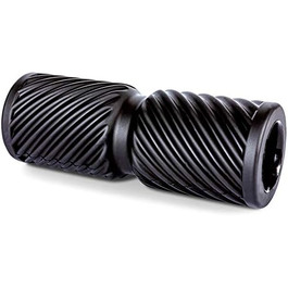 Ролик для фасцій PINOFIT Wave Pro з канавкою для хребта, масажний, для самомасажу та лікування сполучної тканини, з плакатом вправ