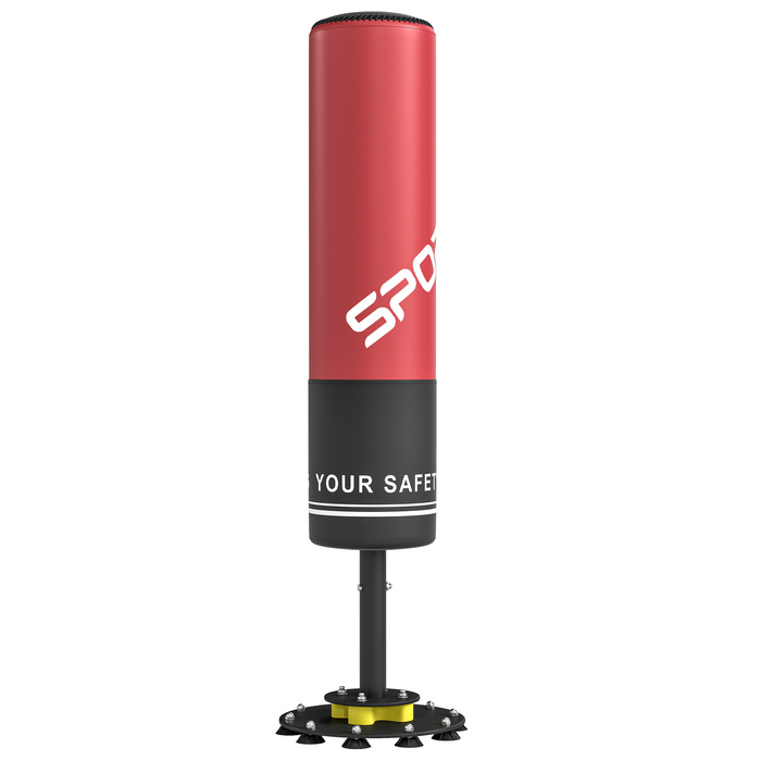 Стенд-боксерський мішок 135 см. Самостійна підставка, 10 присосок та амортизатор для дорослих та підлітків.