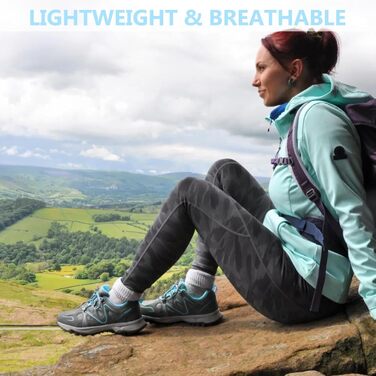 Чоловічі трекінгові півчеревики Riemot для хайкінгу та туризму (чорно-синій, 41 EU)