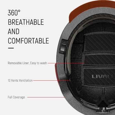 Розумний велосипедний шолом LIVALL BH51M Neo з Bluetooth, динаміками, мікрофоном, смарт-індикаторами, візором та датчиком падіння