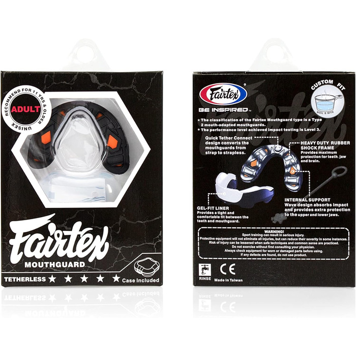 Гелевий капа Fairtex MG3 для ММА, Муай Тай, кікбоксингу, чорна