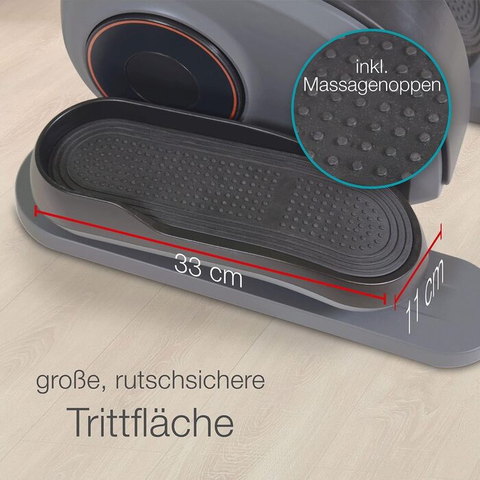 Міні-еліптичний тренажер MaxVitalis: компактний велотренажер для дому та офісу з комп'ютером та 3 програмами