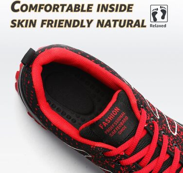 Чоловічі кросівки ASHION для бігу та занять спорту. Дихаючі, легкі, червоні, розмір 42 EU