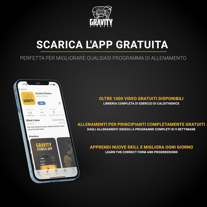 Паралети Gravity Fitness XL, регульовані бруси для калістеніки та домашнього спортзалу, 38 мм ручки для віджимань, L-сіту, підтягувань, міцні турнік-бруси для силових тренувань