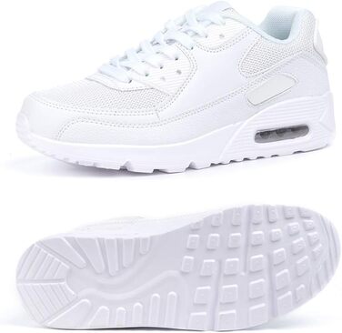 Кросівки для бігу Hitmars для чоловіків та жінок. З шнурівкою, повітряна подушка, антиковзаючі, комфортні, легкі, для бігу по вулицях. Розміри EU36-EU47 (41 EU).