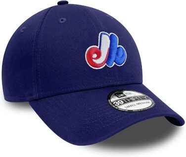 Кепка бейсболка New Era MLB 39Thirty, блакитна, логотип команди, унісекс (L-XL, Montreal Expos #31578)