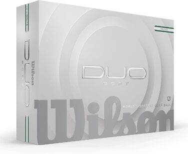 Гольф-кулі Wilson Duo Soft, білі/червоні (зелені/срібні)