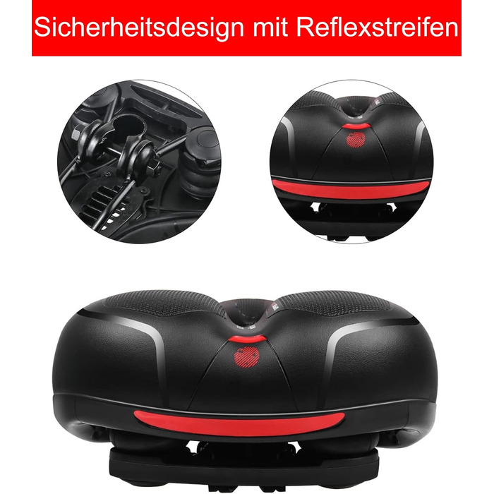 Велосипедний сідло Rarapop з Memory Foam: комфортне для MTB, шосе та міських велосипедів