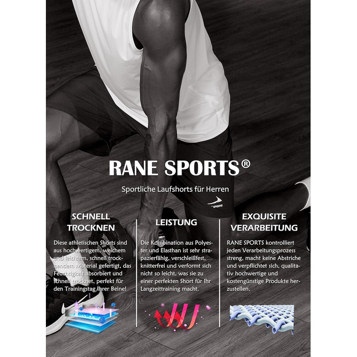 Шорти спортивні чоловічі з кишенею на блискавці – бавовна, дихаюча тканина, ідеальні для прогулянок, фітнесу та активного відпочинку (Л)