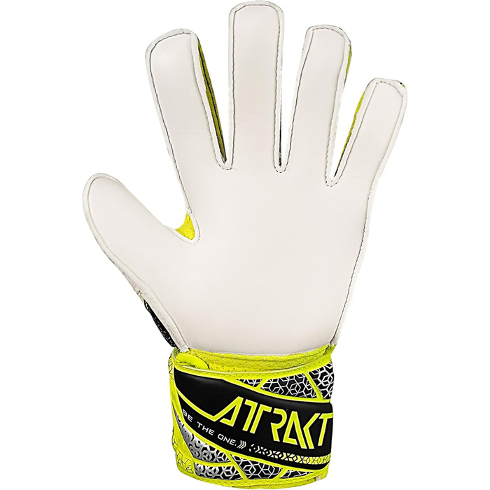 Воротарські рукавички Reusch Attrakt Solid Junior - жовто-срібні, розмір 6.5 - для дітей та підлітків