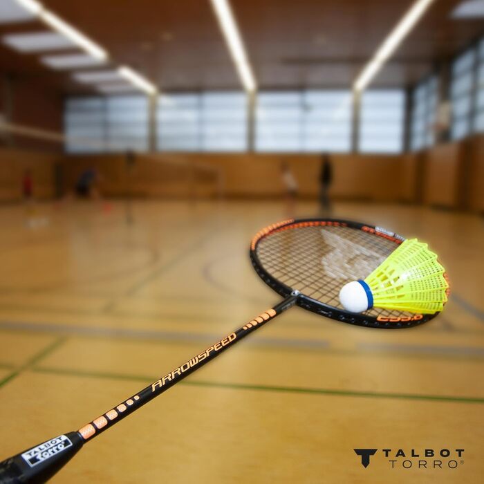 Badmintonbälle Talbot-Torro Tech 350 - 3 або 6 шт. в упаковці, різні кольори/швидкість, нейлонові, для гри в приміщенні та на вулиці