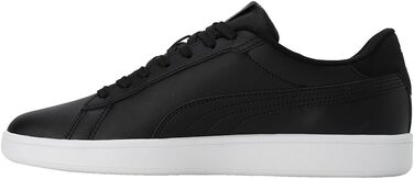 Кросівки Puma Smash 3.0 L унісекс, чорні з білою підошвою, розмір 44.5 EU