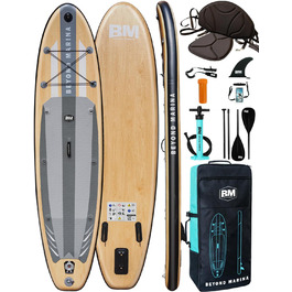 Надувний SUP-борд BEYOND MARINA 2-в-1 з сидінням, аксесуари, 320x81x15 см, білий