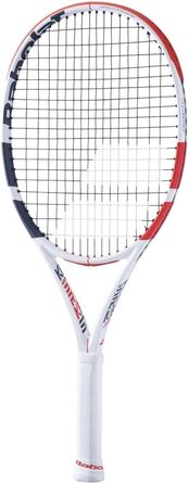 Тенісна ракетка Babolat Pure Strike Junior 25 S, унісекс, для підлітків, універсальний розмір, біло-червона-чорна