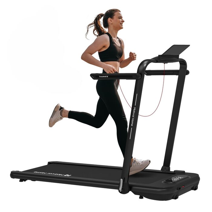 Електричний біговий тренажер Mobvoi Home Laufband SE, 2.5 PS, 12 км/год, компактний, складний, з пультом керування, для дому, чорний