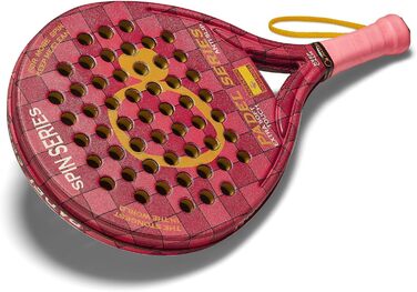 Падель ракетки PADEL SERIES SPIN із ABS та полікарбонату, антиковзкі, гумові сторони, максимальна продуктивність, червоний (жорсткий), синій (м'який), фуксія (дуже м'який)