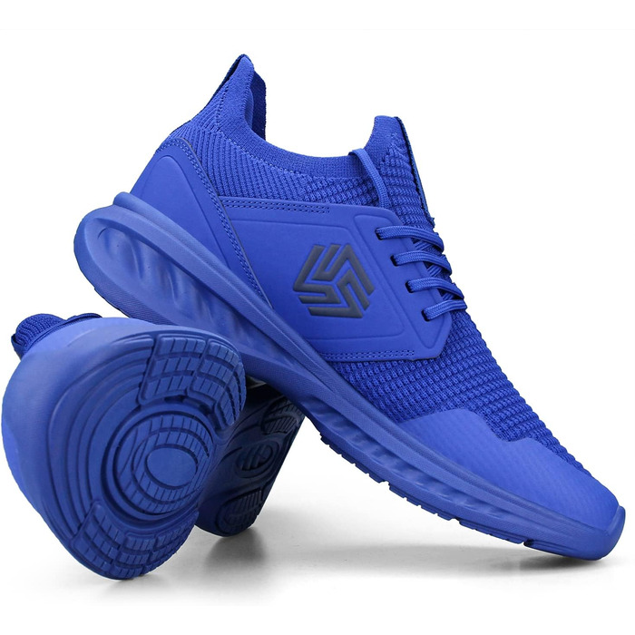 Кросівки Giniros для чоловіків: бігові, спортивні, тенісні, повсякденні. Легкі, дихаючі, для вулиці, фітнесу, джогінгу. Розмір 42 EU, синій колір