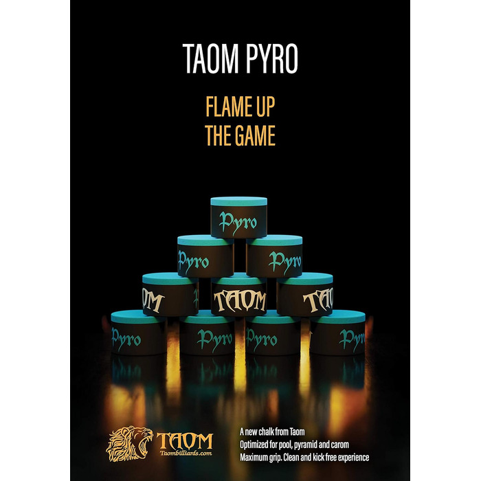 Крейда для більярду TAOM PYRO, синій - аксесуар для більярду