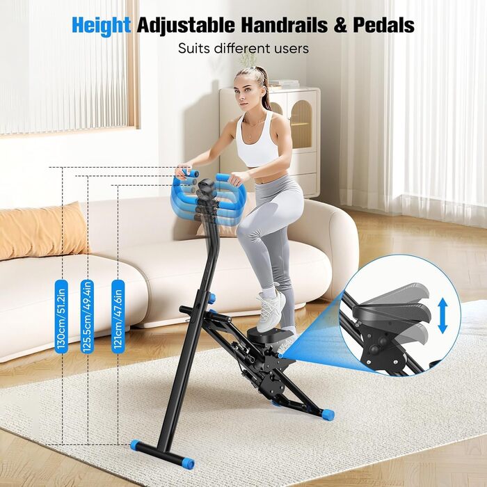 Степпер Stairmaster Pro 2026 для дому та офісу: складаний вертикальний тренажер-імітатор сходинок з регульованим кермом, макс. навантаження 150 кг