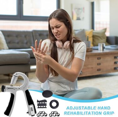 Набір для тренування рук та пальців (2 шт.), регульований, 5-60 кг, для спортсменів та відновлення