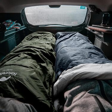 Спальний мішок Naturehike з капюшоном для кемпінгу, легкий та зручний, ідеальний для відпочинку на природі та подорожей, колір блакитний (7~11°C)