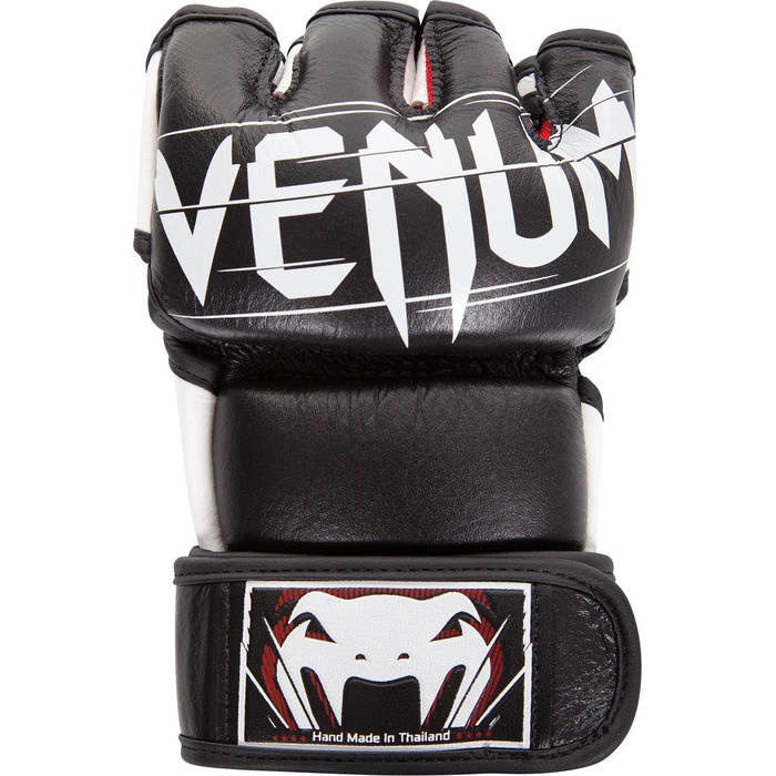 MMA рукавички Venum Undisputed чорні L-XL, шкіряні, для змішаних єдиноборств