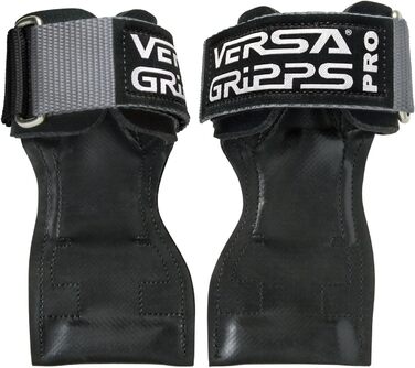 Versa Gripps PRO оригінальні, тренувальні ремені для фітнесу, сріблясто-чорні, розмір Reg/Large, вироблено в США