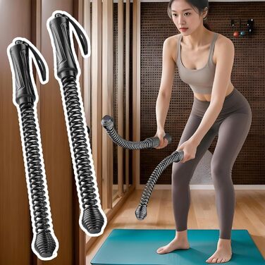 Бит-канат для фітнесу 2 шт., 43 x 3,5 см, сталь + PP, для силових тренувань