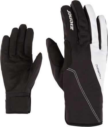 Жіночі лижні рукавички Ziener Ultimana Soft-Shell, вітрозахисні, дихаючі, теплі, чорні-білі