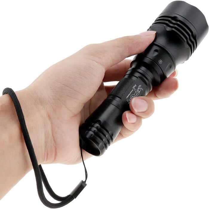 LED-ліхтар для дайвінгу SecurityIng: 5 режимів, 2000 люмен, водонепроникний до 30м, для дайвінгу, риболовлі та відпочинку на воді