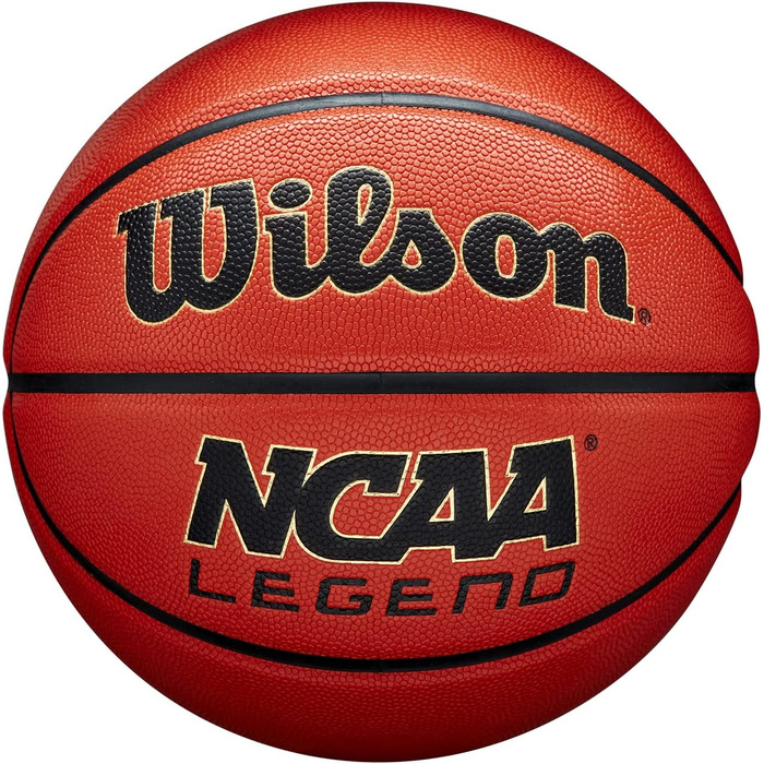 Баскетбольний м'яч Wilson NCAA Legend розмір 5, помаранчево-чорний, універсальний