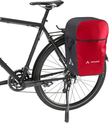 Велосипедна сумка Vaude Aqua Back Pro Single 24 л, водонепроникна, червона, для багажника, Німеччина