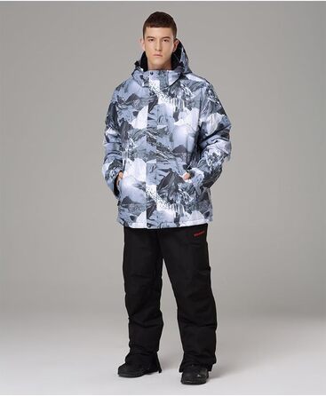 Чоловічий зимовий комбінезон для сноубордингу та катання на лижах. Водонепроникний, вітронепроникний, ізольований. Розмір M, колір блакитний