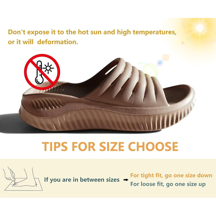 Ортопедичні відновлювальні сандалі KuaiLu для жінок, комфортні та легкі тапочки при плантарному фасціїті, розвантаження суглобів та спини, колір бежевий, розмір 40 EU