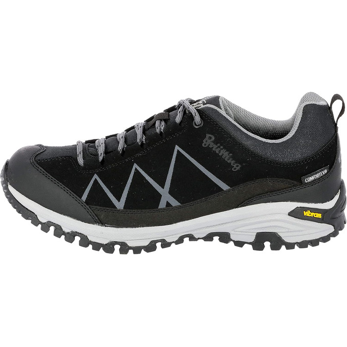 Черевики трекінгові та для ходьби Brütting Kansas Unisex, 39 EU, чорний/антрацит