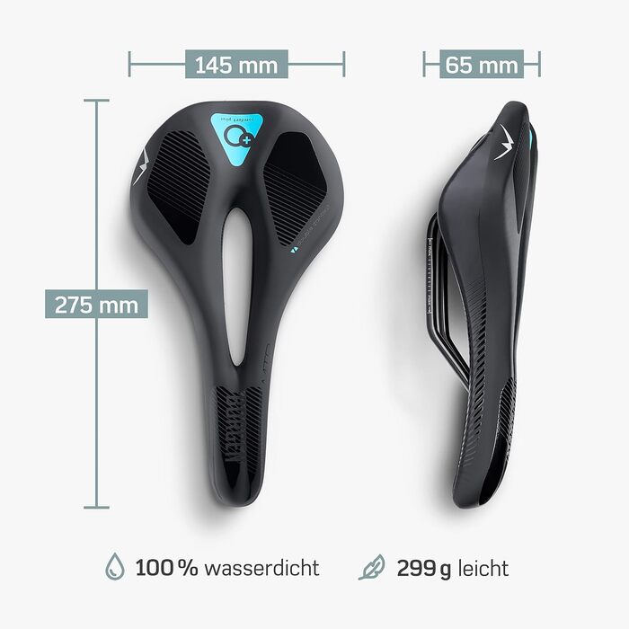 Сідло Borgen MTB для чоловіків та жінок - надзвичайно зручне та м'яке - сідло для трекінгу, гірського велосипеда та шосе