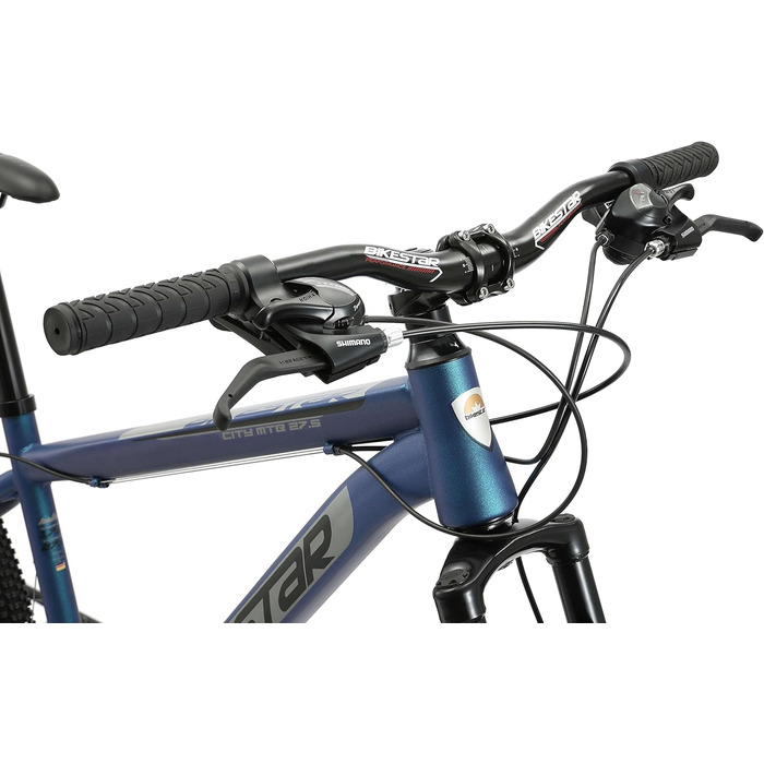 Гірський велосипед BIKESTAR Hardtail з 21-швидкісною трансмісією Shimano, дисковими гальмами, колесами 26/27.5/29 дюймів, рамою 15/17/19 дюймів, MTB