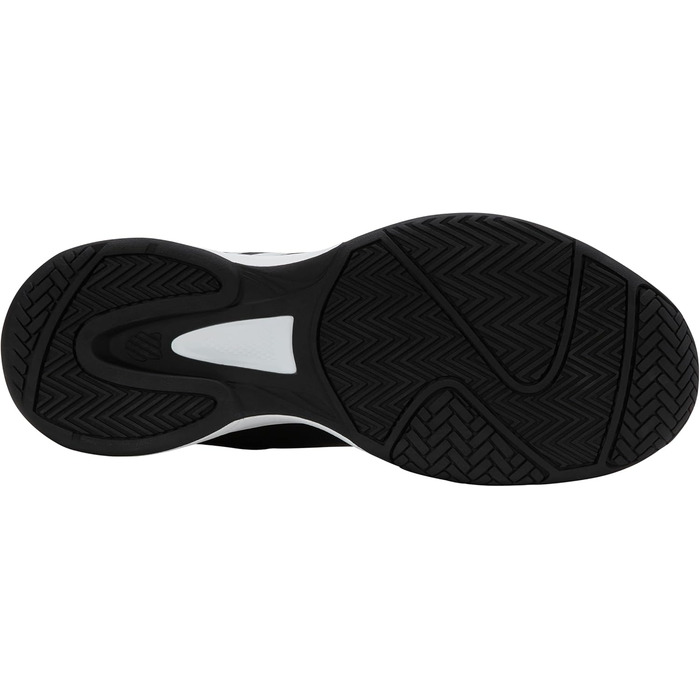 Кросівки для тенісу K-Swiss Court Express 2 чоловічі, чорно-білі з неоновим зеленим, 41 EU