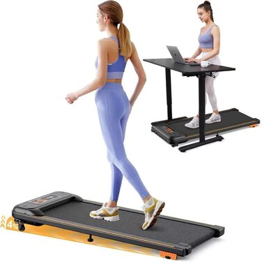 Walking Pad - біговий килимок для дому з нахилом, 2.5 PS, тихий двигун, компактний, 1-6 км/год, LCD, Bluetooth, пульт, керування через додаток, для дому та офісу