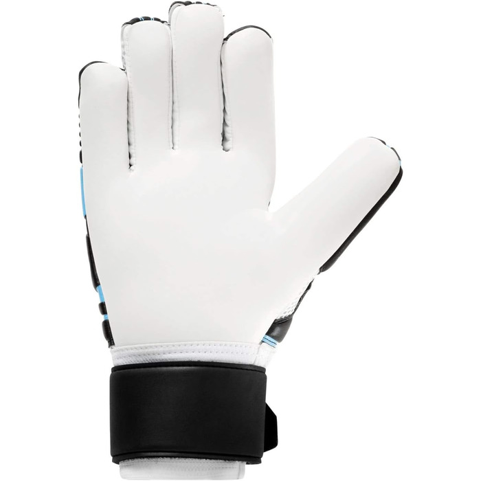 Воротарські рукавички Uhlsport Soft HN Comp для дорослих, чорні/блакитні/білі, розмір 10.5, футбольні унісекс
