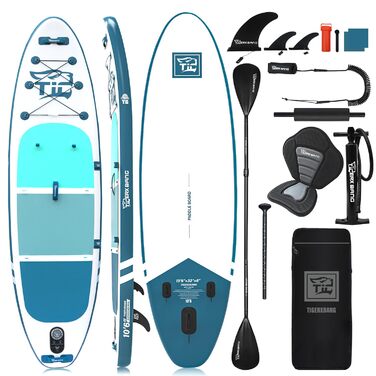 SUP дошка TIGERXBANG Defender-Pro надувна, блакитна 320 см для Stand Up Paddling