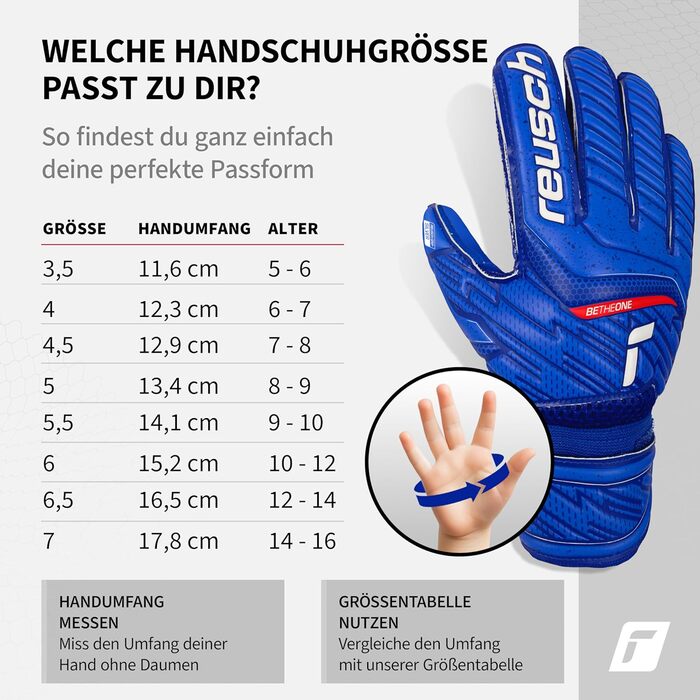 Воротарські рукавички Reusch Attrakt Silver Junior для дітей | Розміри 3-8 | Сріблястий латекс для ідеального зчеплення | Ергономічний дизайн для маленьких рук | Міцні для тренувань та гри